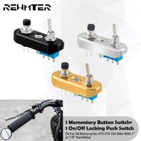 7/8'' 1" Handlebar Mini Switch Block Push Button ON/OFF Retro Motorcycle Toggle Switch Universal For Harley Cafe Racer For Honda