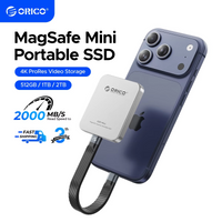 ORICO Mini Magnetic External SSD for iPhone 16 15 Pro/Max ProRes 2000MB/s 4K ProRes HDR Record and Store Portable Solid State