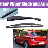 Wiper 12" Rear Wiper Blade & Arm Set Kit For Opel Astra J 2009 - 2015 Windshield Windscreen Tailgate Window Rain Brush