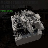YUFAN MODEL 1/72 Resin Soldier model kits Complete Set Self-assembly and coloring (3D Printing ) YFWW-2380/3D