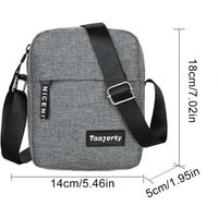 Fashion Portable Phone Bag Handbag Vertical Design Casual Crossbody Shoulder Bag Lightweight Daily Commuter Satchel Bag Men
