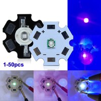 1-50pcs 3W 3535 UV Purple High Power LED Lamp Chip 365nm 370nm 385nm 395nm 400nm 410nm 420nm Beads Ultra Violet Light With PCB
