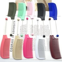 5PCS Multicolor Beaded Comb Creative DIY Beaded Hair Comb Professional Makeup Styling Comb Hair Stying Tools for Real Hair Wigs
