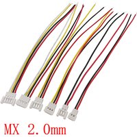 Micro MX 2.0mm Pitch Male Female Wire Cable Connector MX2.0 2/3/4 Pin Plug Socket Aerial Docking Charging Cables 15CM 26AWG