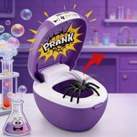 new Funny Toilet Spider Prank Box Pop Out Rubber Spider Scare Box Party Game Surprise Joke Funny Trick Toy Friend Halloween Gift