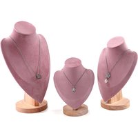 Porträt Modell Anhänger Schmuck Display Stand Halskette Stand Schmuck Set Display Requisiten Lager regal Schmuck Ornament Stand