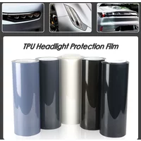 High Quality TPU PPF film 0.3*15M/3M/2M/1M/Rls Car Headlight Protective Film Self-healing Anti Scratches light black transparent