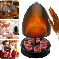 Podgrzewacz do świeczek typu „tea light” do użytku wewnątrz pomieszczeń, dwuwarstwowy metalowy świecznik do świeczek typu „tea light”, idealny do dekoracji domu, sypialni, ogrodu i tarasu, szczególnie