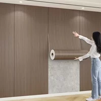Waterproof Thick Self Adhesive Wallpaper Faux Wood Grain Peel and Stick Furniture Renovation Veneer for Accent Wall
