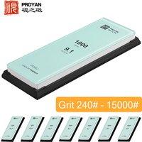PROYAN Grit240 # 15000 # Pierre à aiguiser professionnelle, pierre à aiguiser en aluminium blanc, aiguiseur de couteaux de cuisine, outil de meule pour le travail du bois