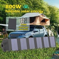 800W 6-fold Foldable Solar Panel Portable Solar Panels Charger USB 5V DC Full time Power Solar Panel Mobile Power Supply