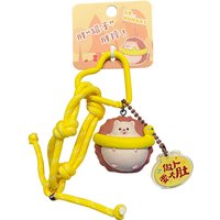 AliExpress Lovely Chubby Swimming Ring Sleeping Hedgehog Doll Keychain Cute Ride Electric Bike Eat Potato Chips Weighing Hedgehog Key Chain