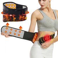 Magnetic Heating Lumbar Support Belt - Adjustable Back Brace for Lower Back Pain Relief, Massager Waist Wrap Sizes M-4XL