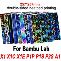 X1C P1P P1S P2S A1 X1 Build Plate for Bambu Lab A1 Smooth PEI Sheet PEO PET for Bambulab a1 P1P 3D Printer Heatbed Build Plate
