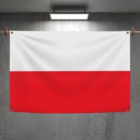 Poland Flags Custom Decorative Wall Hanging Banner Art for Bedroom Living Room Home Office Outdoor Decor Gift