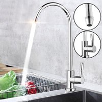 수도꼭지 1/4 Inch Stainless Steel Faucet Kitchen Water Filter Faucet Ro Drinking Water Filter Faucet Reverse Osmosis System Sink