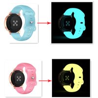 20mm For Garmin Venu SQ Sport Luminous Glow Wristband Forerunner55 645 245 158 Vivoactive 3 4 Silicone Bracelet Strap Venu2 Plus