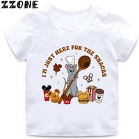 Hot Sale Ratatouille Remy Mouse Print Kids Funny T-Shirts Cartoon Baby Girls Clothes Boys Summer Casual White shirt Children Top