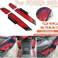 For Forza 300 Footpads 2018-2023 2022 2021 2020 Honda Forza 300 Footpads Motorcycle Footrest CNC aluminium alloy Footboard