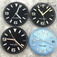 28.5mm Dial Land-Dweller Honeycomb Design Green Luminous Suitable For NH35/NH36 Movement Watch Modification DIY Accessories