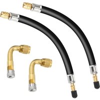 AliExpress NONE 8.25 Inch Tire Valve Extension with 90 Degree Brass Tire Valve Extension Adaptor Compatible for Truck Motorcycle Bike Scoot