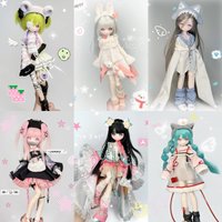 New 1/8 Bjd Lovely Kwaidan Series Blind Box Hair Implanted Bjd Kawaii Cute Girl Action Figure Ornament Collection Model Gift