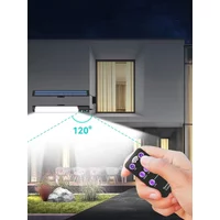 Solar Wall Light Motion Sensor Hanging Lights USB Charging Indoor Outdoor for Garage Garden Emergency Lighting with Remote