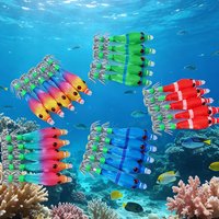 5 Pcs Sea Fishing Squid Bait, Double Layer Squid Hook with Soft Blowing Tube, Squid Clamp Hook Fishing Accessories