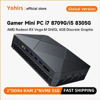 Intel NUC PC Core i5 8305G i7 8709G 8809G Windows11 3*HDMI 1*Type-C 2*DDR4 2*NVME 4*4K Display Creative Design Gaming Computer