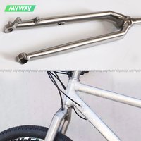 MYWAY Titanium MTB Hard Fork, 29er,Tapered Tube, PM Disc Brake Off-Road Front Fork