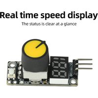 DC 3-24V PWM Speed Controller Digital Display On/Off Switch 4-Wire Fan Servo ESC Regulator