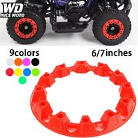 AliExpress NONE For 6/7 Inch Wheel Trim Hub Protection Decor Rim Cap Plastic Cover Tires For ATV Dune Buggy Quad Bike Vehicle Accessories