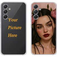 DIY Private Picture Soft Phone Case For Samsung Galaxy A04 A04E A04S A14 A24 A34 A54 A05 A05S A15 A25 A35 A55 4G 5G Clear Cover