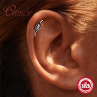 CANNER 925 Sterling Silver Shiny Geometric Sailboat Hidden Helix Piercing Earring For Women Punk Jewelry Personalities Fashion