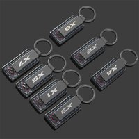 Luxury Metal Car Emblem Keychain Three Color Anti-lost KeyChain Keyring Ring Buckle For BMW X1 X2 X3 X4 X5 X6 X7 Car Accessories