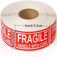 120-500pcs Fragile Stickers Roll Handle with Care 2.5cm*7.5cm Shipping Label Packaging Remind Label Thank You stickers