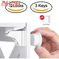 Magnetic Baby Safety Lock Children Protection Invisible Drawer Latch Cabinet Door Lock Limiter Children Security