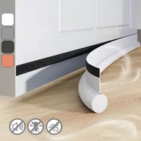 1-10PCS Door Draft Stopper Under Door Draft Blocker Insulator Door Sweep Weather Stripping Noise Stopper Strong Adhesive 37.8" L