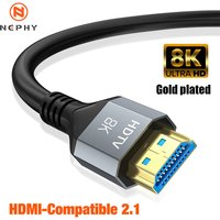 8K HDMI-Compatible 2.1 Cable 8K@60Hz 4K@120Hz Ultra High Speed 48Gbps Adapter For RTX 3080 eARC HDR Video Cable PC Laptop TV box