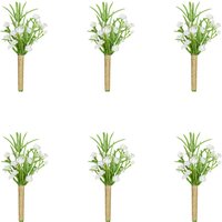 Babysbreath Boutonnieres Corsage Pin Flowers Green Plant Wedding Boutonniere Buttonhole Men Marriage Corsages Brooch