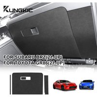 For Subaru BRZ/ Toyota GR86 2021 2022 2023 2024 2025 LHD RHD Car Copilot Box Anti-kick Suede Carbon Fiber Style Protect Sticker