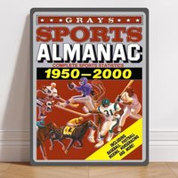 Personalised Aluminium Metal Grays Sports Almanac Back The The Future Sign