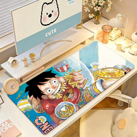 Anime O-One P-Piece Mouse Pad Large Non-Slip Waterproof Mat Stitched Edge Keyboard Pad for Gaming Daily Office
