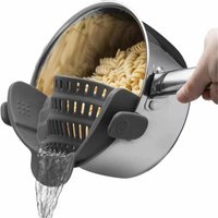 1 pièce, passoire, passoire à casseroles, passoire à Clip réglable pour casseroles et bols, passoire à casseroles de cuisine