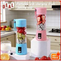 2026 Hot Selling Items USB Charging Electric Juicer Cup 6 Leaf Blade Mini Portable Blender Fruit Juice Extractor for Home Travel