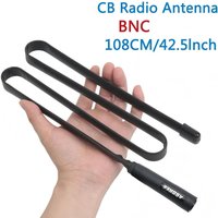 ABBREE Tactical Antenna 48/72/108CM CB Portable Radio with BNC Connector for Cobra Midland Uniden Anytone CB Radio