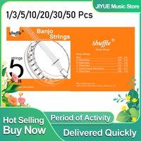 Shuffle 5-saitige Banjo-Saite, Kupferlegierung, umsponnen, rostfrei, für Gitarre, professionelle Anfänger-Übungssaiten, Banjo-Zubehör
