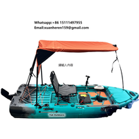 Yak Outdoors 2025 New Modular 9ft Wide Motorized Plastic Fishing Kayak GPS Motor Easy Store Pedal Drive 2 Person Capacity for