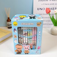 12/144pcs Skzoo Pressure Pen Creative Cartoon Straykids Cute Cartoon Neutral Pen Writing Pen Student Stationery Office Supplies