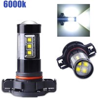 1Pair PSX24W H16 EU PSX26W P13W High Quality LED Auto Lamp Car Anti Fog Light Bulb 6000K White Daytime Running Lamp DRL